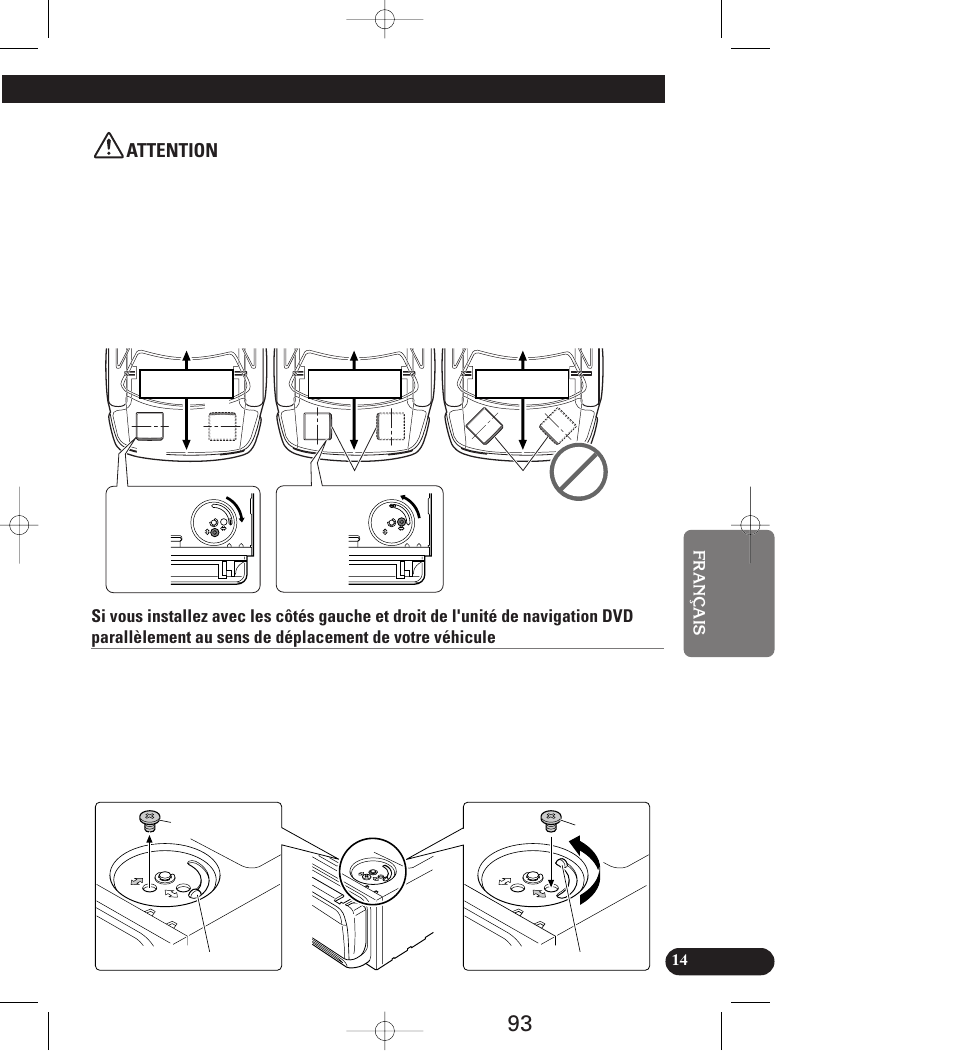 Attention | Pioneer AVIC-70D User Manual | Page 93 / 158