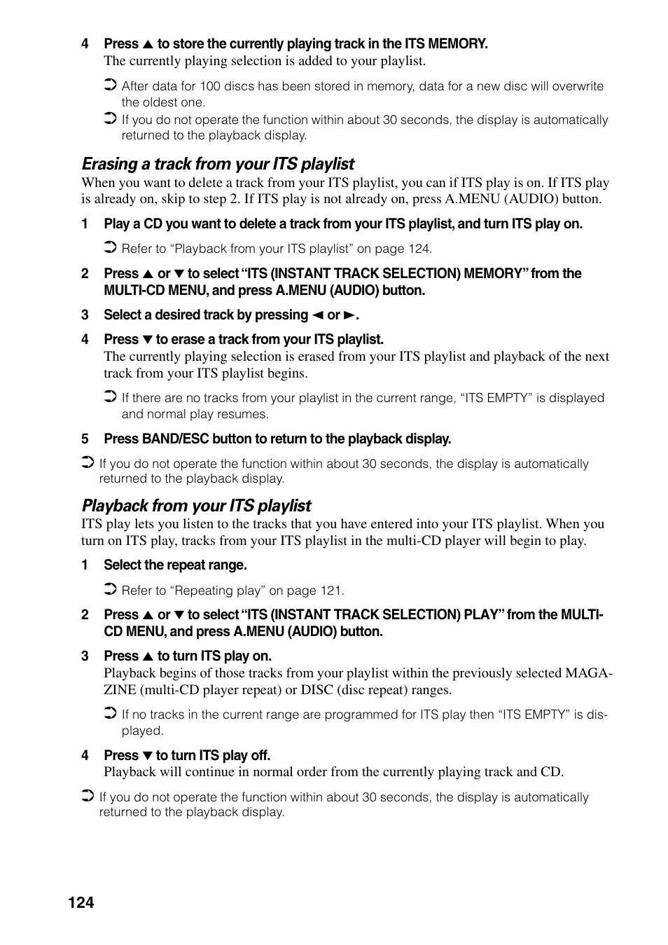 Erasing a track from your its playlist, Playback from your its playlist | Pioneer AVIC-60D-2 User Manual | Page 126 / 188
