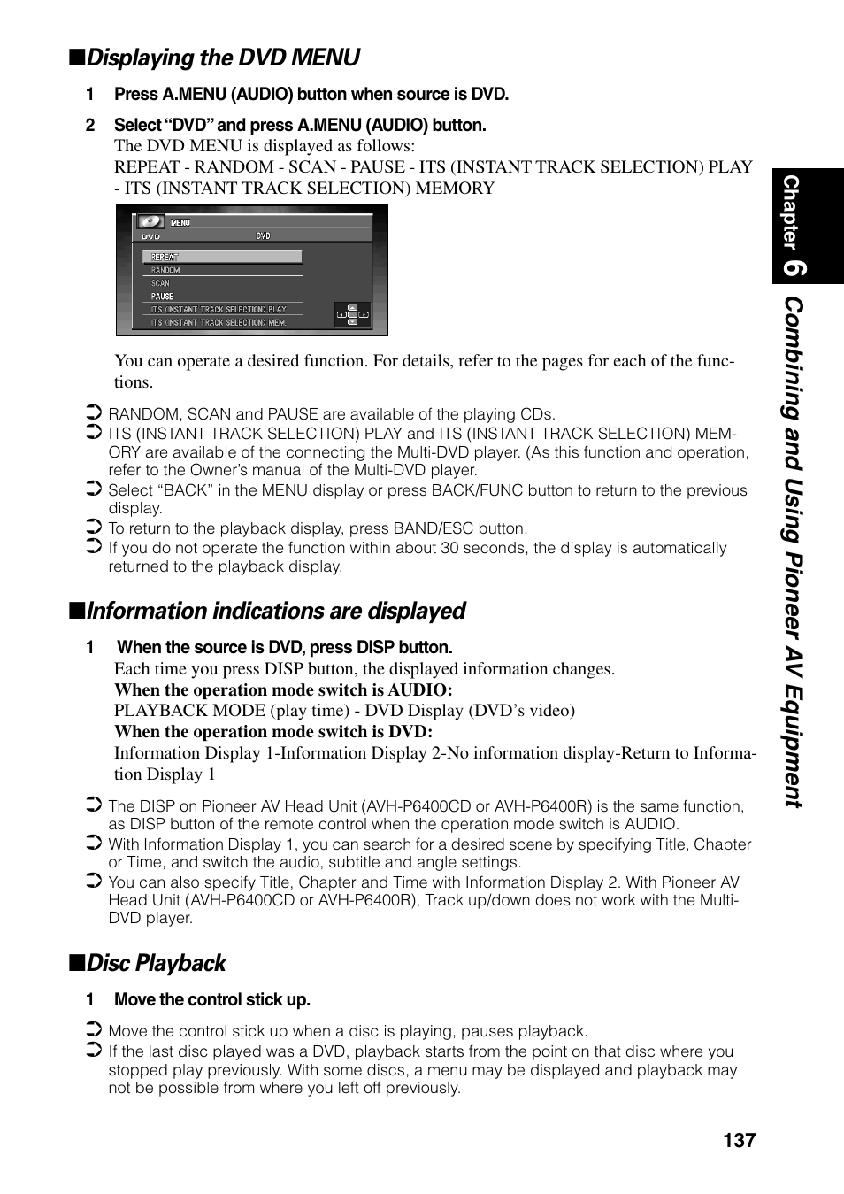 Information indications are displayed, Disc playback | Pioneer AVIC-60D-2 User Manual | Page 139 / 188