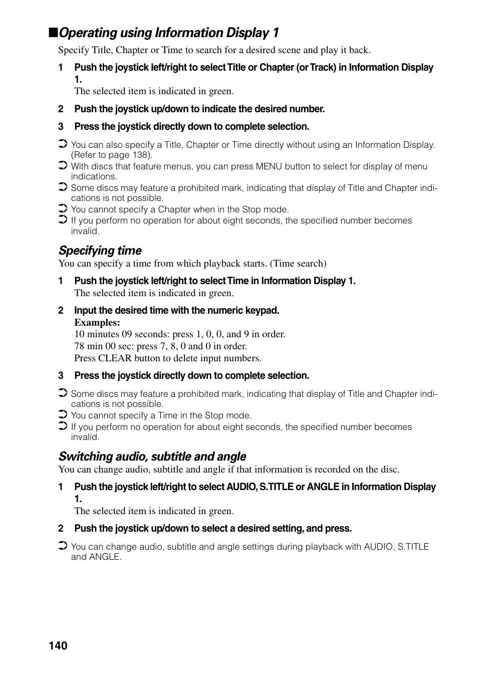 Operating using information display 1 | Pioneer AVIC-60D-2 User Manual | Page 142 / 188