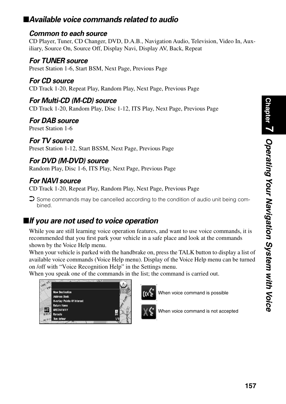 If you are not used to voice operation | Pioneer AVIC-60D-2 User Manual | Page 159 / 188