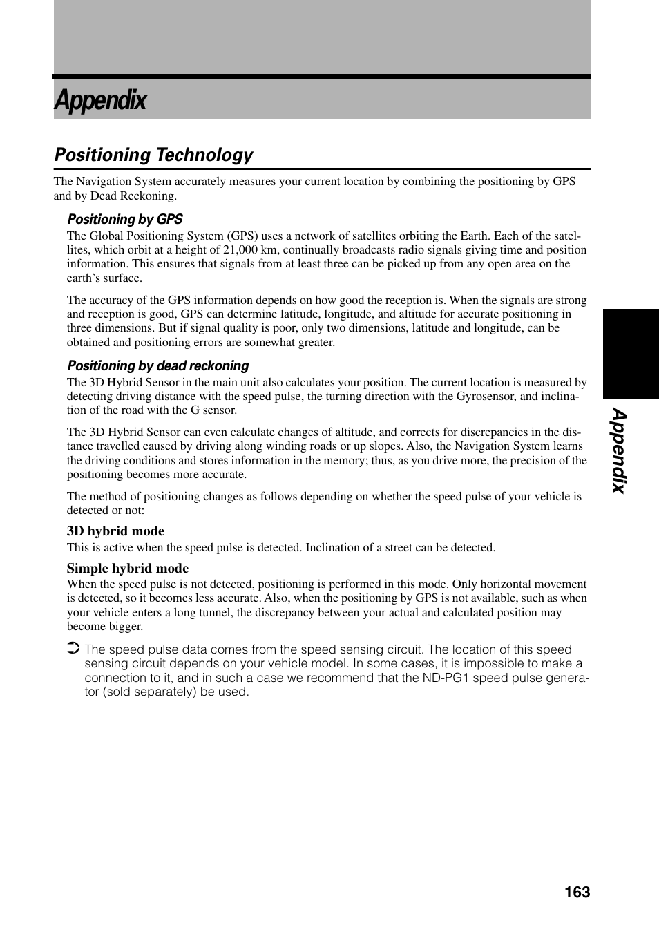 Appendix, Positioning technology | Pioneer AVIC-60D-2 User Manual | Page 165 / 188