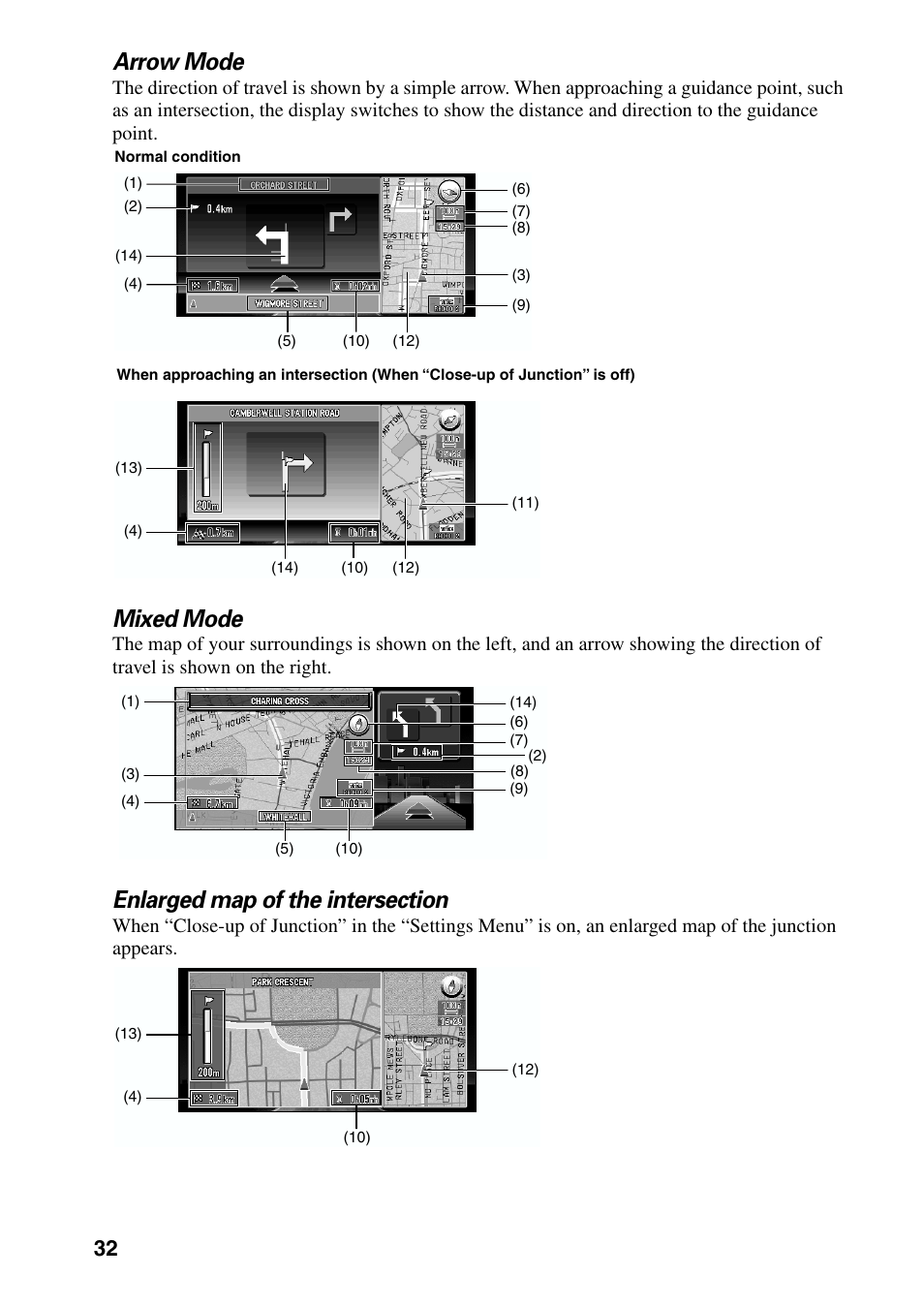 Arrow mode, Mixed mode | Pioneer AVIC-60D-2 User Manual | Page 34 / 188