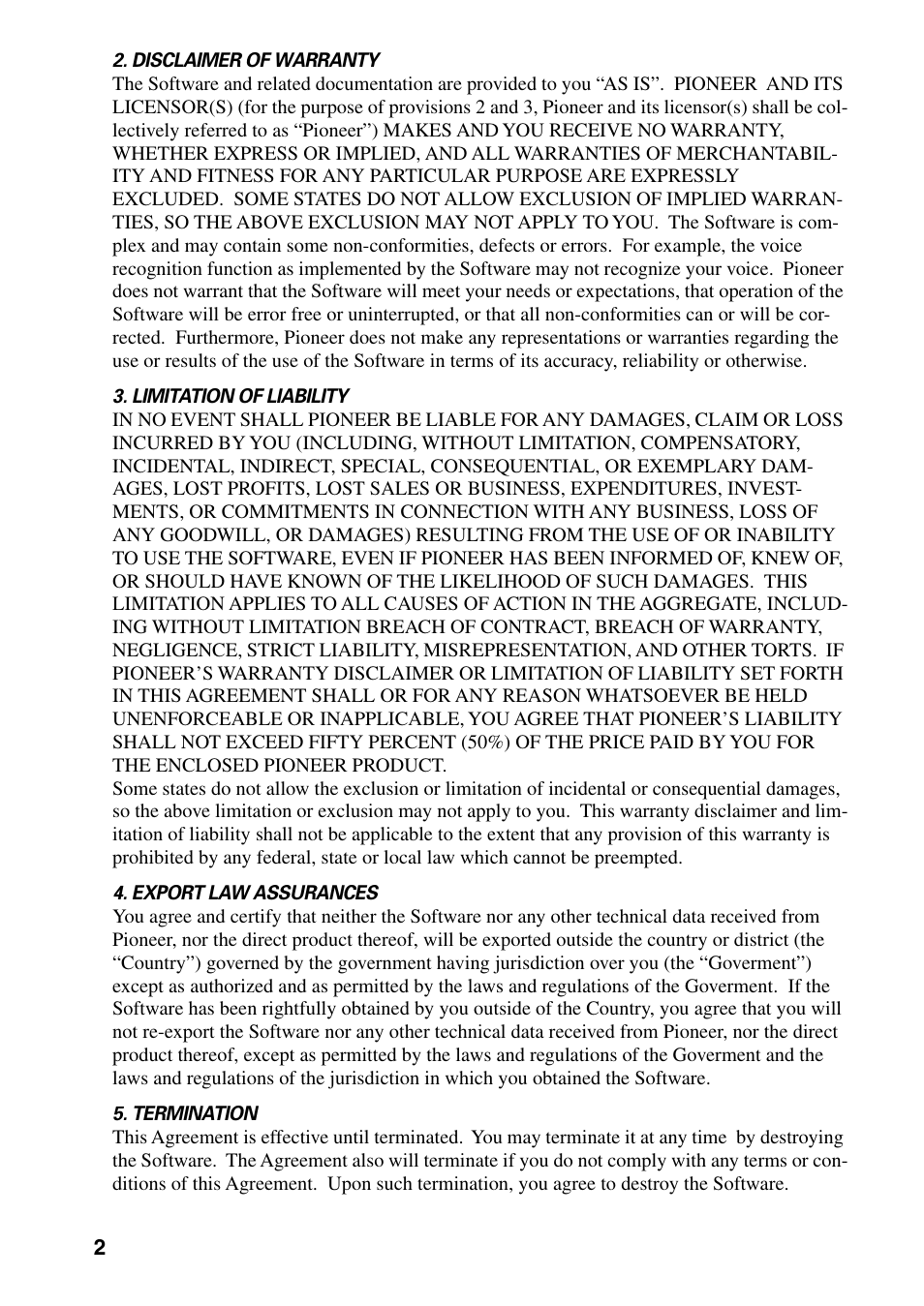 Pioneer AVIC-60D-2 User Manual | Page 4 / 188