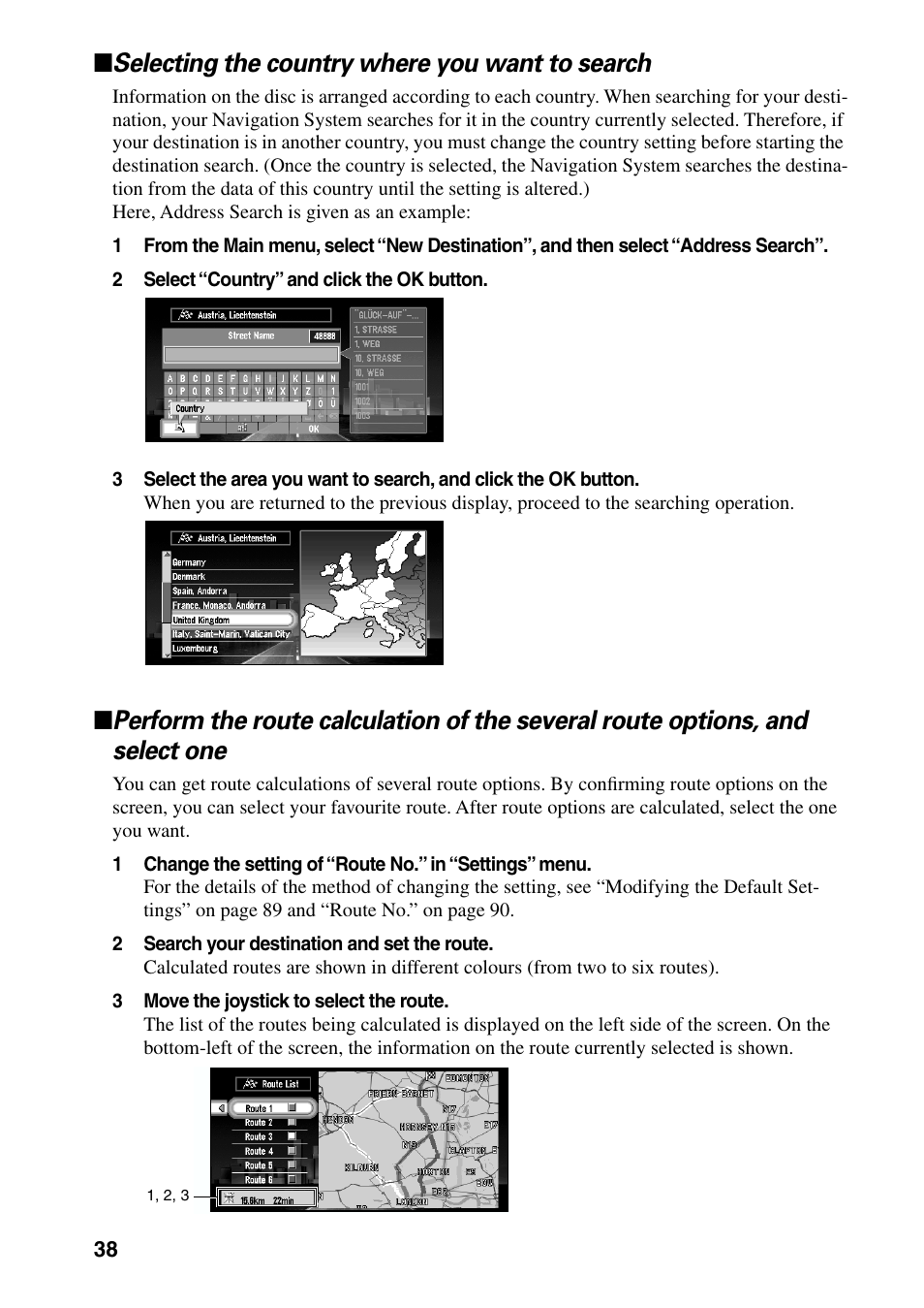 Selecting the country where you want to search | Pioneer AVIC-60D-2 User Manual | Page 40 / 188