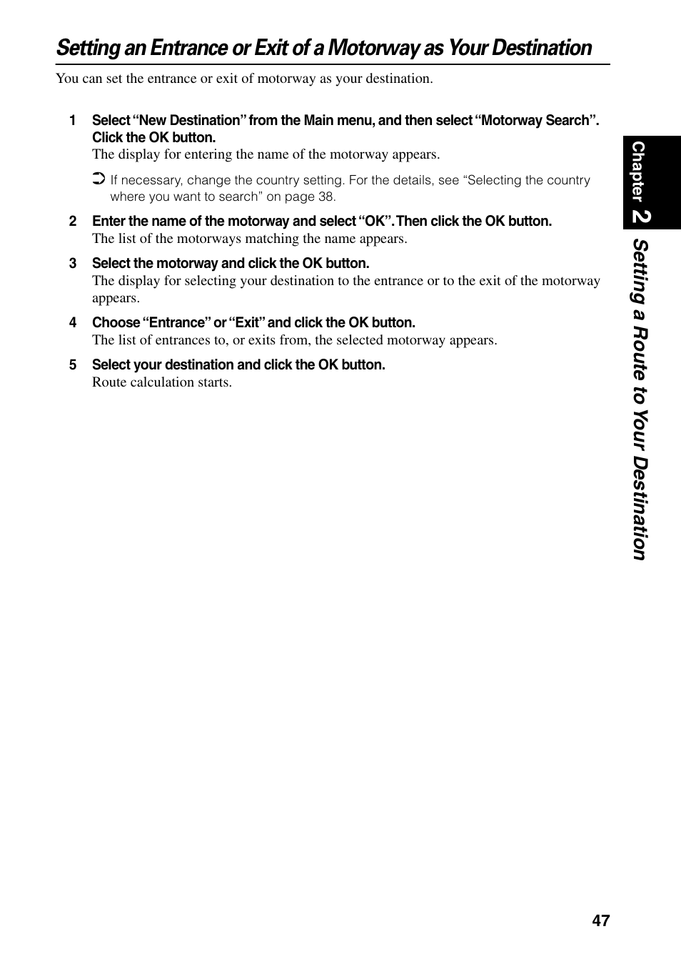 Setting a route to y our destination | Pioneer AVIC-60D-2 User Manual | Page 49 / 188