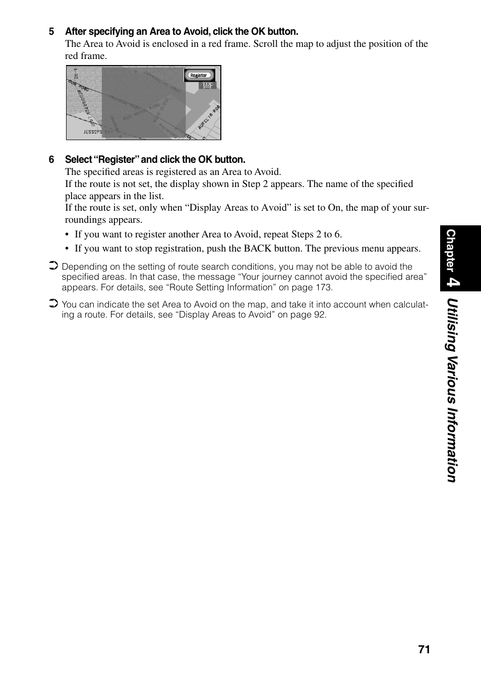 Utilising v arious inf ormation | Pioneer AVIC-60D-2 User Manual | Page 73 / 188