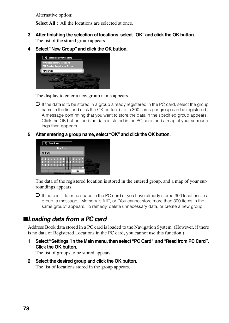 Loading data from a pc card | Pioneer AVIC-60D-2 User Manual | Page 80 / 188