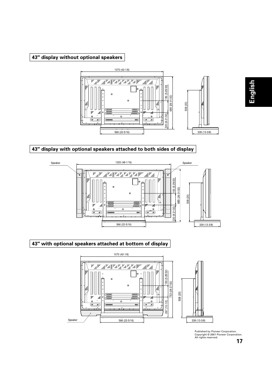 English | Pioneer PDK-TS01 User Manual | Page 17 / 74