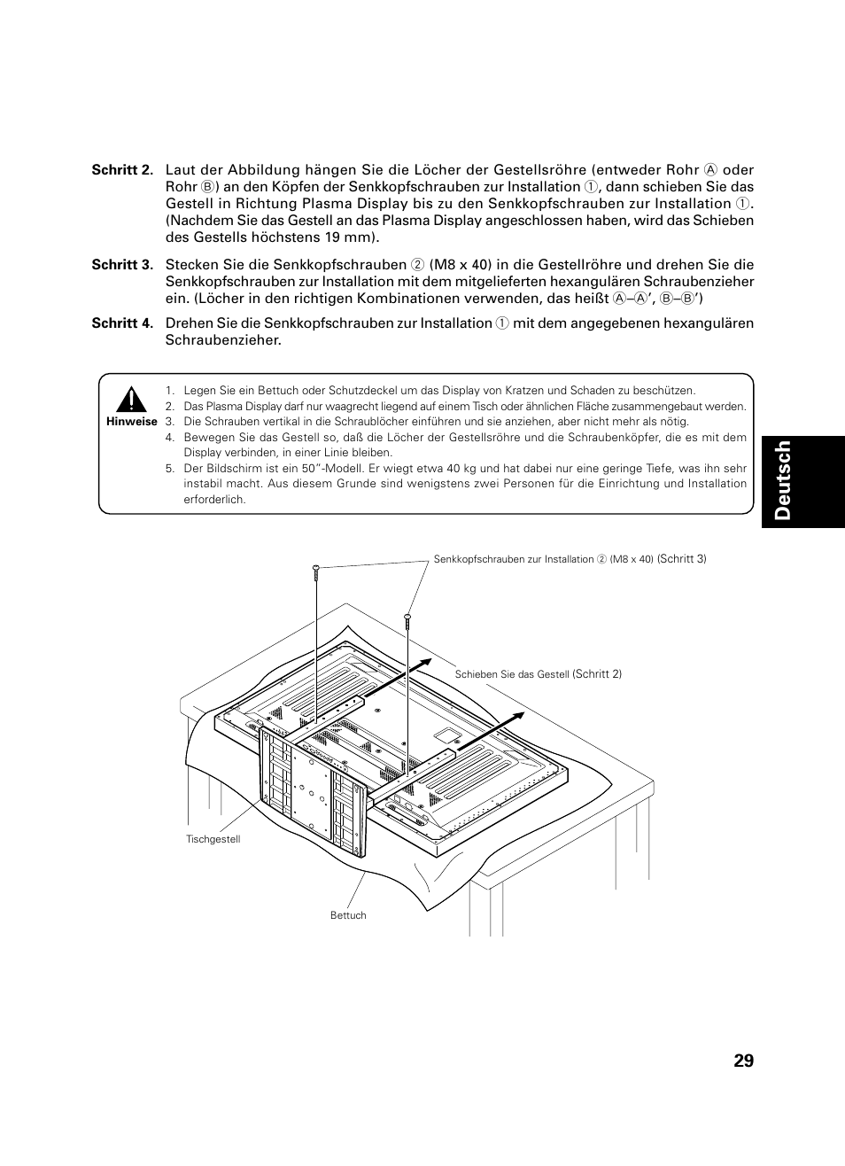 Deutsch | Pioneer PDK-TS01 User Manual | Page 29 / 74