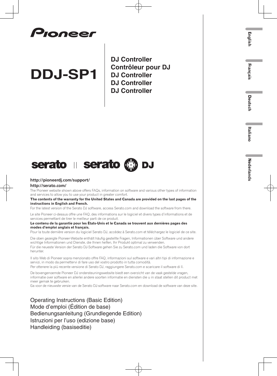 Pioneer DDJ-SP1 User Manual | 56 pages