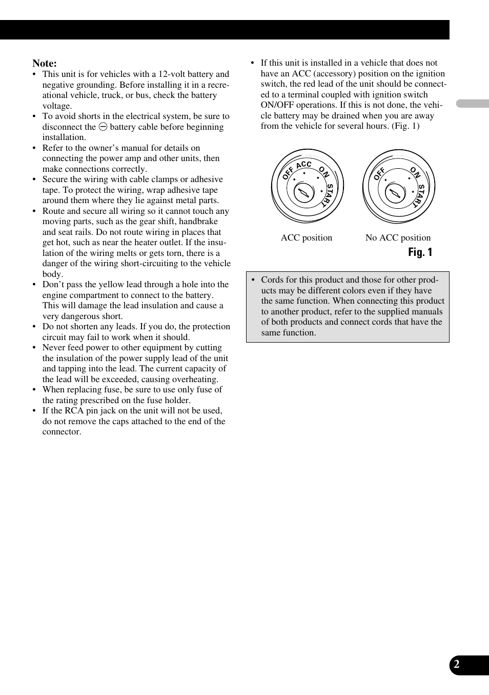 Fig. 1 | Pioneer AVX-7600 User Manual | Page 3 / 74