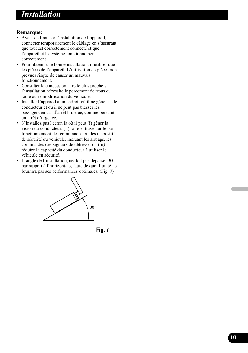 Installation | Pioneer AVX-7600 User Manual | Page 47 / 74
