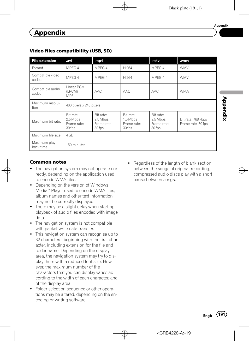 Appendix | Pioneer AVIC-F850BT User Manual | Page 191 / 208
