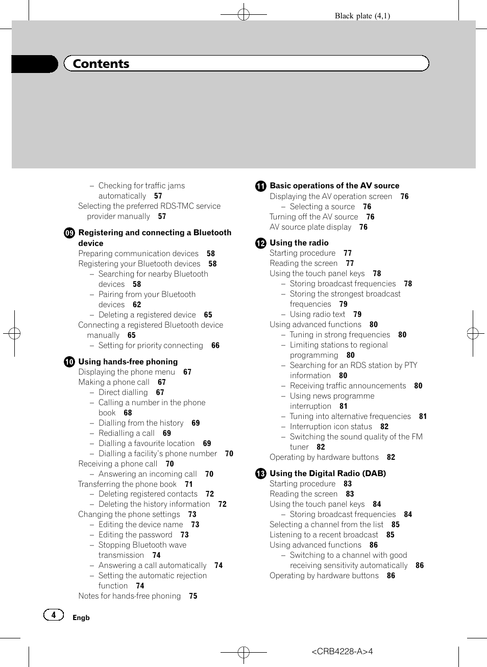 Pioneer AVIC-F850BT User Manual | Page 4 / 208