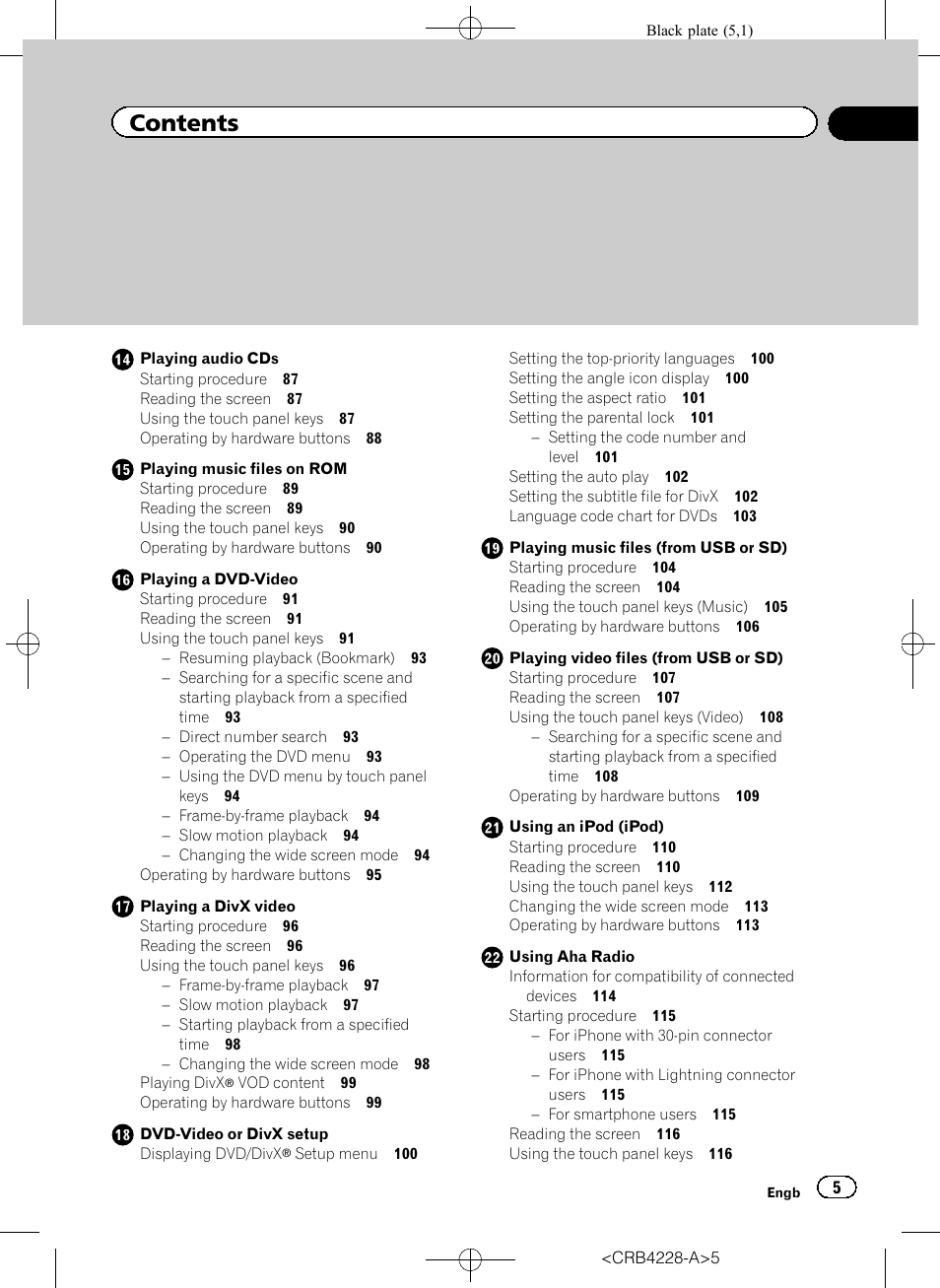 Pioneer AVIC-F850BT User Manual | Page 5 / 208