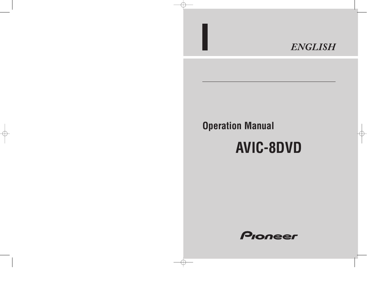 Pioneer AVIC-70D User Manual | 124 pages