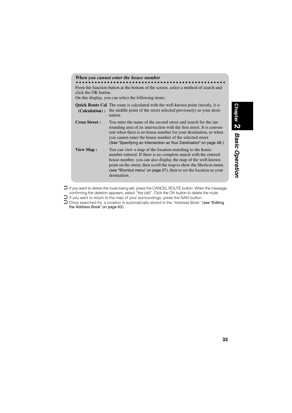 Basic operation | Pioneer AVIC-70D User Manual | Page 35 / 124