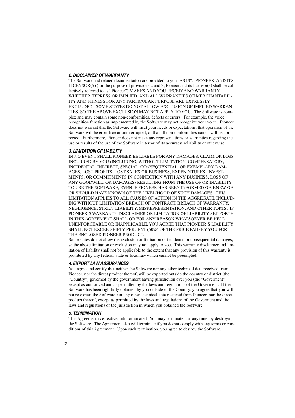 Pioneer AVIC-70D User Manual | Page 4 / 124