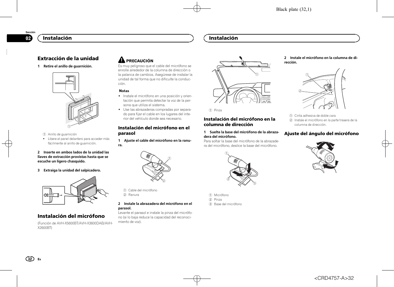 Pioneer AVH-X3600DAB User Manual | Page 32 / 52