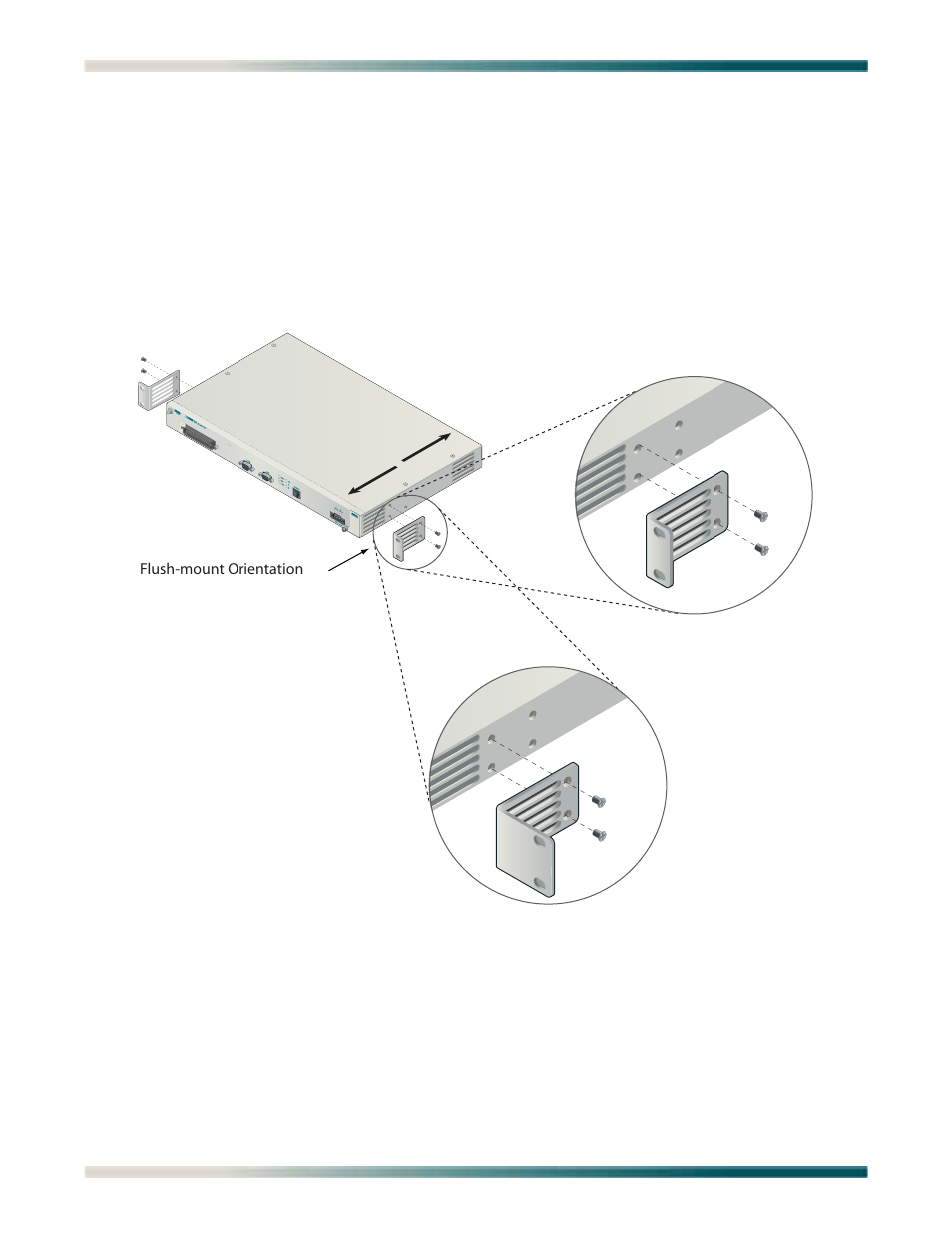 Flush-mount, Flush-mount -4, Figure 3-2. flush-mount orientation -4 | ADTRAN Total Access 1240 User Manual | Page 26 / 146