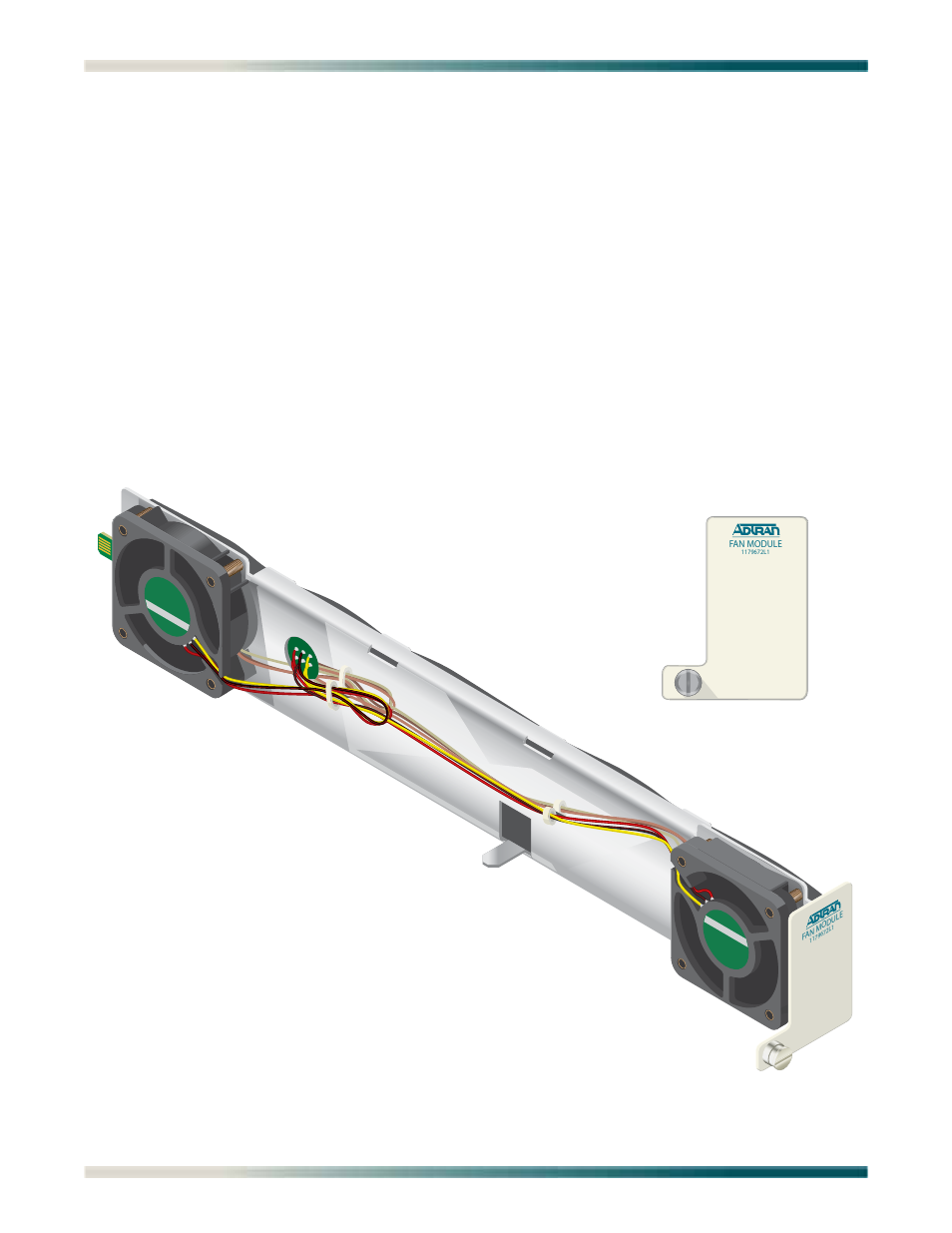 Fans/fan filter, Fans/fan filter -8, Figure 3-6. fan module -8 | ADTRAN Total Access 1240 User Manual | Page 30 / 146