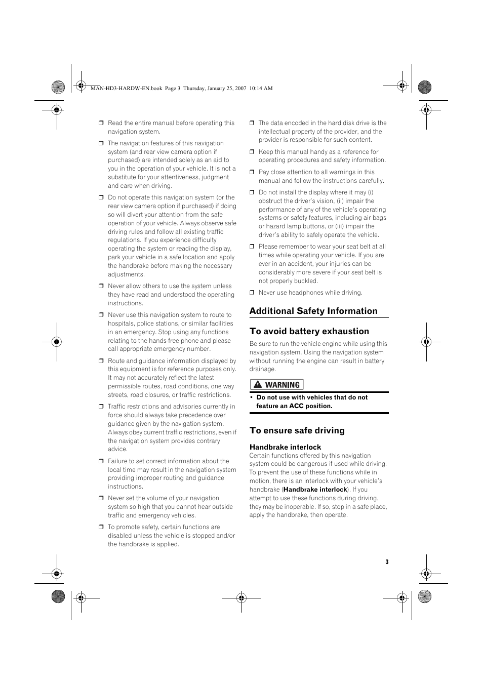 Pioneer AVIC-HD3 User Manual | Page 5 / 24
