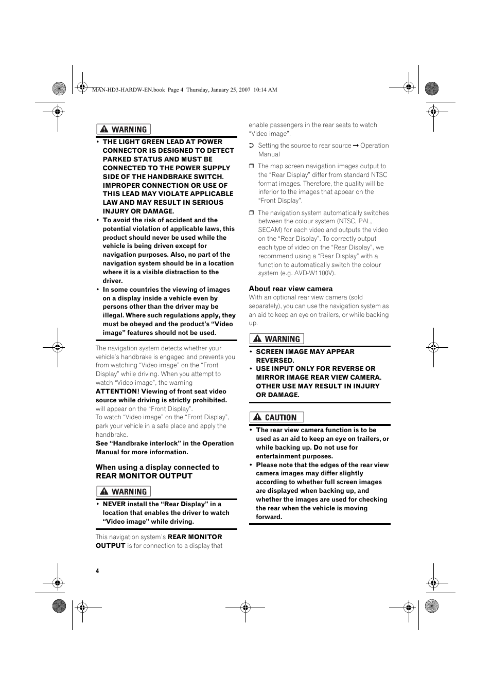 Pioneer AVIC-HD3 User Manual | Page 6 / 24