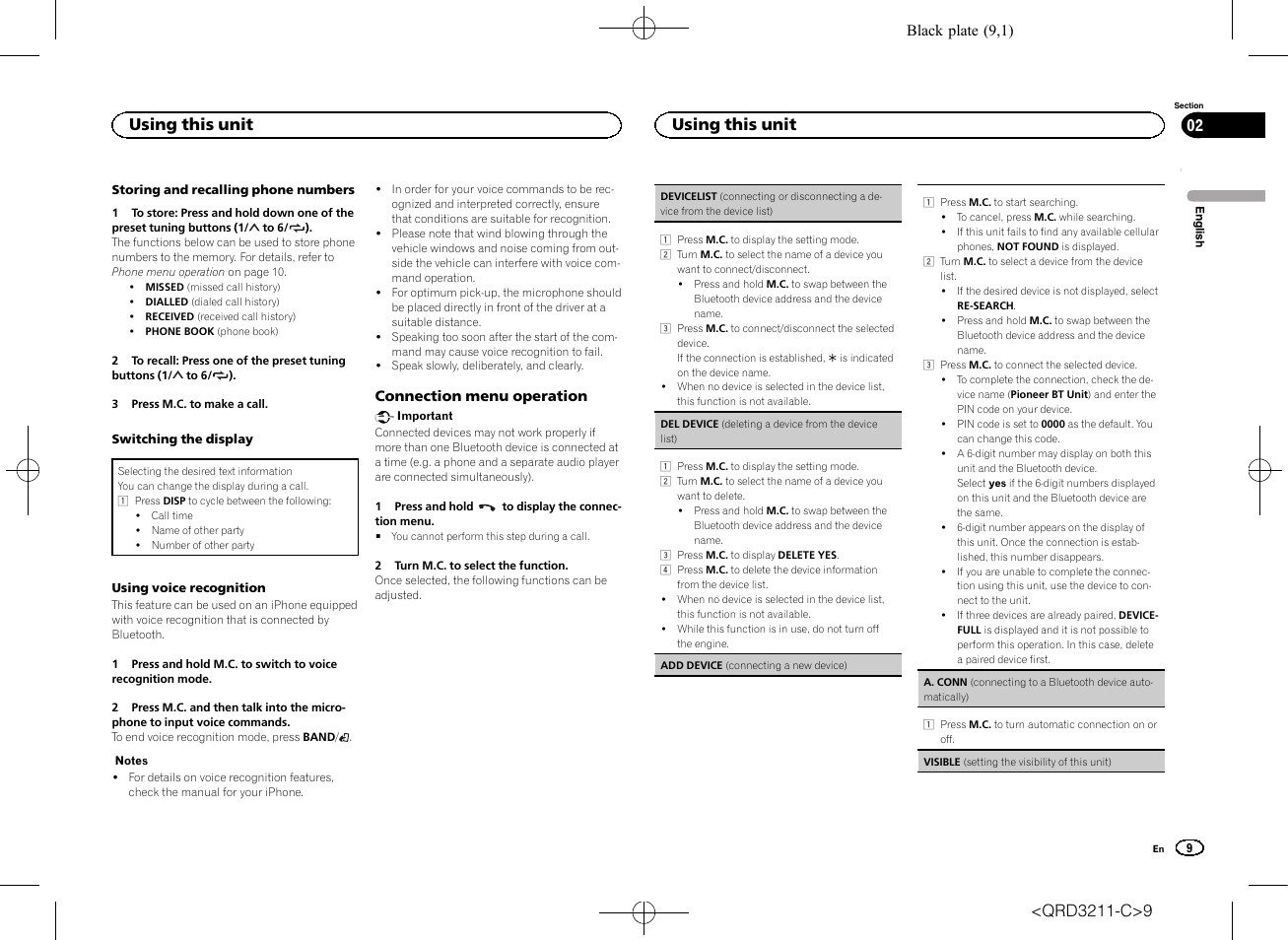 Using this unit | Pioneer MVH-160UI User Manual | Page 9 / 156