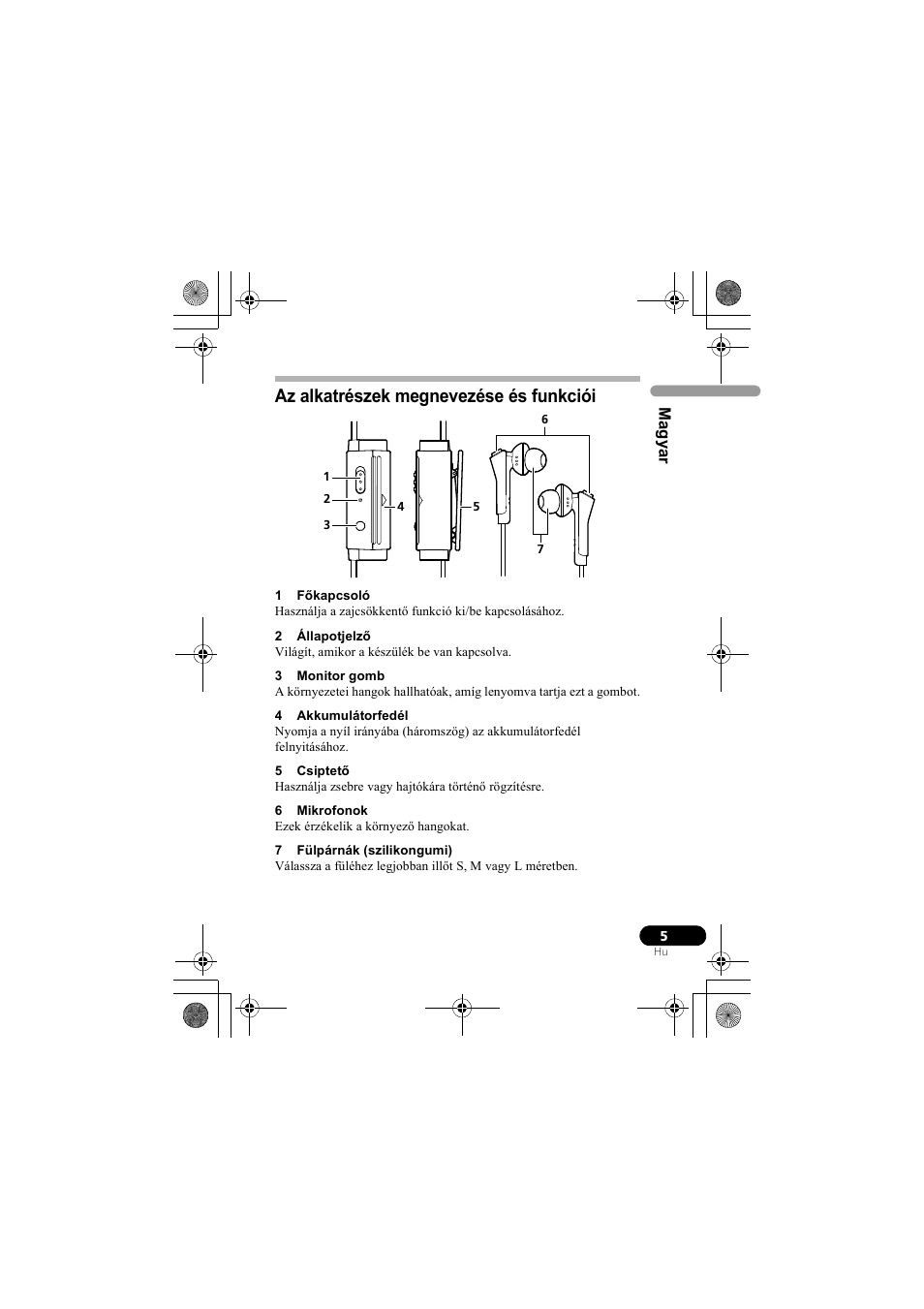 Az alkatrészek megnevezése és funkciói | Pioneer SE-NC31C-K User Manual | Page 149 / 196