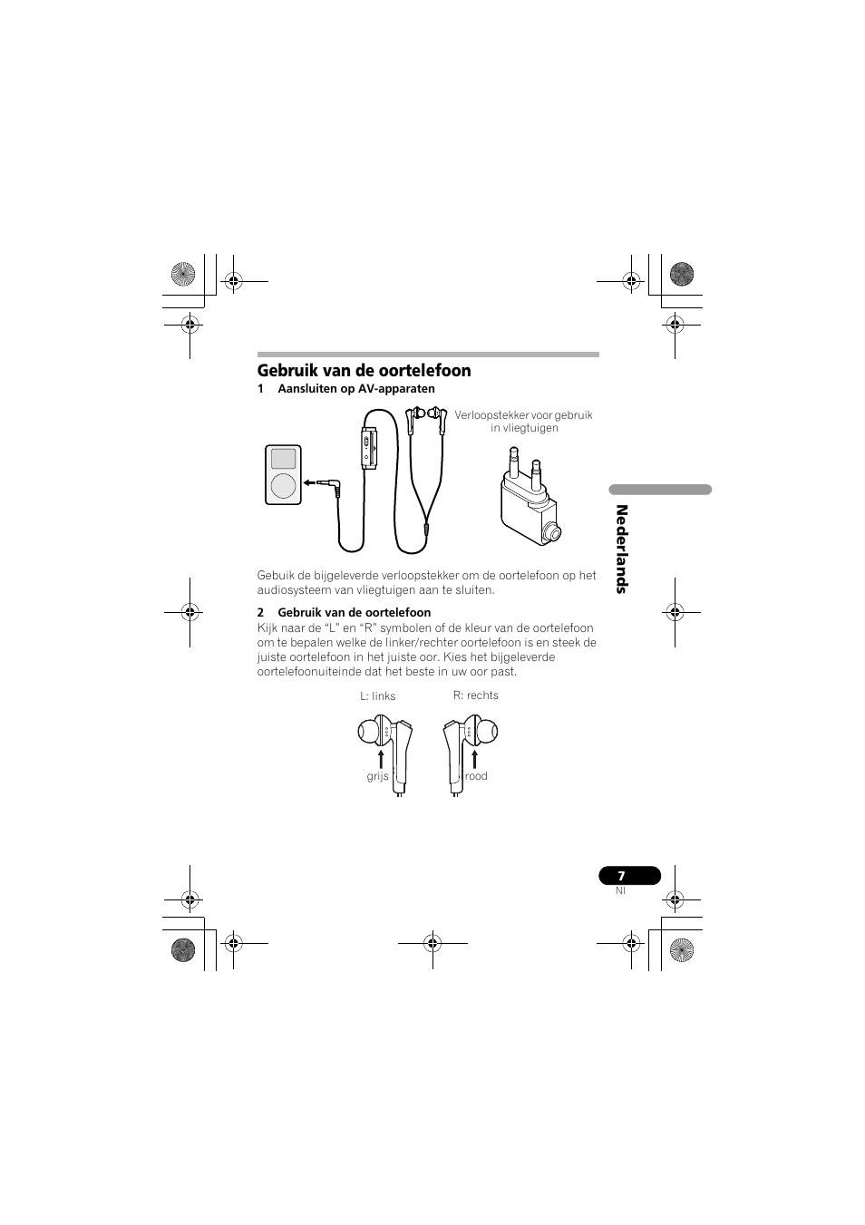 Gebruik van de oortelefoon | Pioneer SE-NC31C-K User Manual | Page 67 / 196