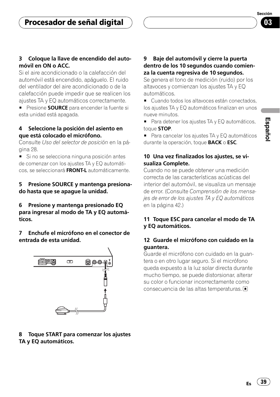 Procesador de señal digital | Pioneer DEQ-P6600 User Manual | Page 39 / 69