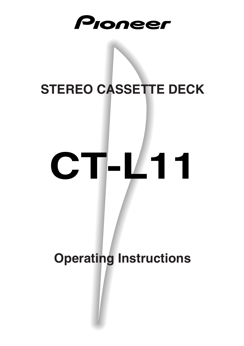 Pioneer CT-L11 User Manual | 16 pages