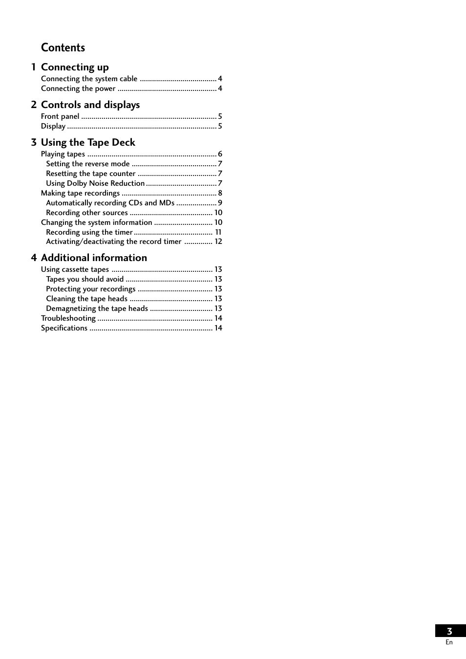 Pioneer CT-L11 User Manual | Page 3 / 16