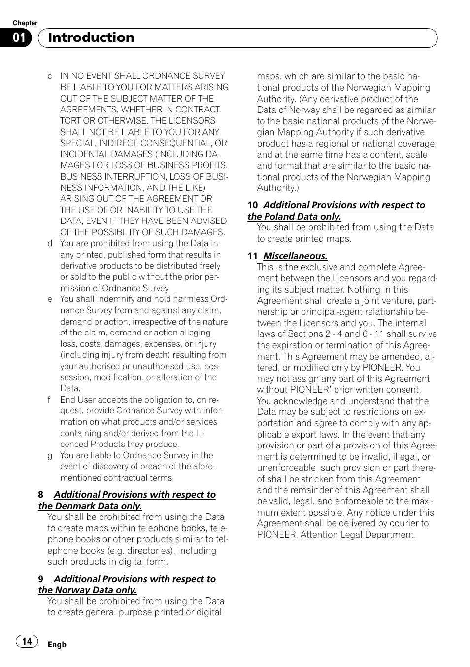 Introduction | Pioneer AVIC-HD3-II User Manual | Page 14 / 189