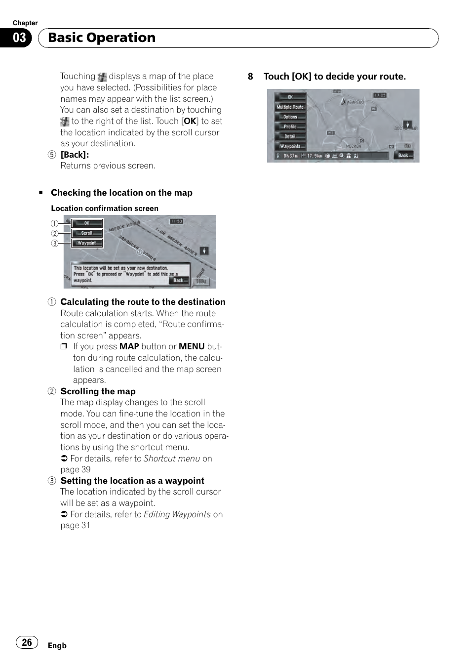 Basic operation | Pioneer AVIC-HD3-II User Manual | Page 26 / 189