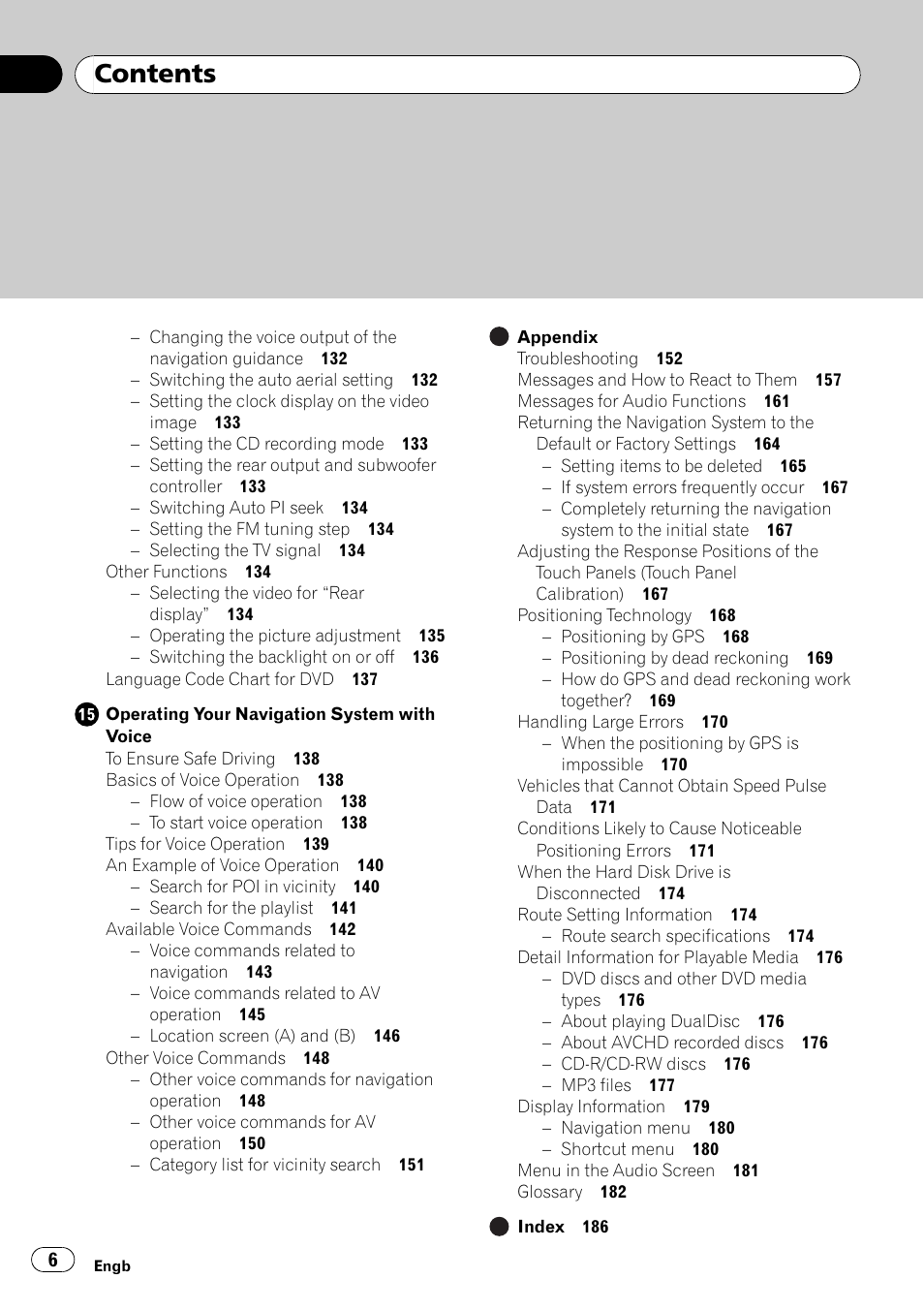 Pioneer AVIC-HD3-II User Manual | Page 6 / 189