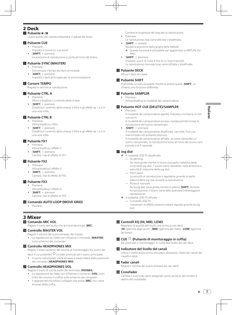 2 deck, 3 mixer | Pioneer DDJ-WeGO-G User Manual | Page 25 / 64