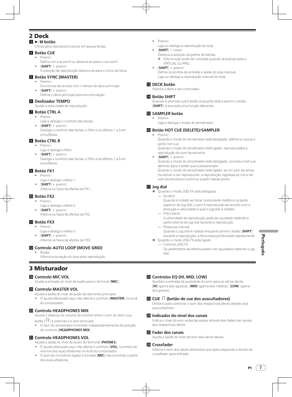 2 deck, 3 misturador | Pioneer DDJ-WeGO-G User Manual | Page 43 / 64