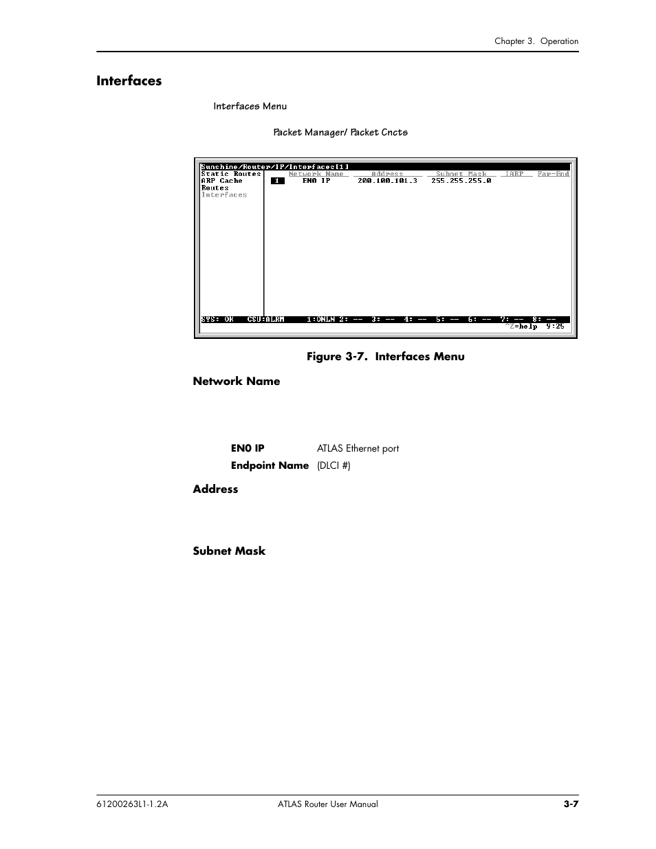 Interfaces | ADTRAN 1200263L1-1.2A User Manual | Page 17 / 33