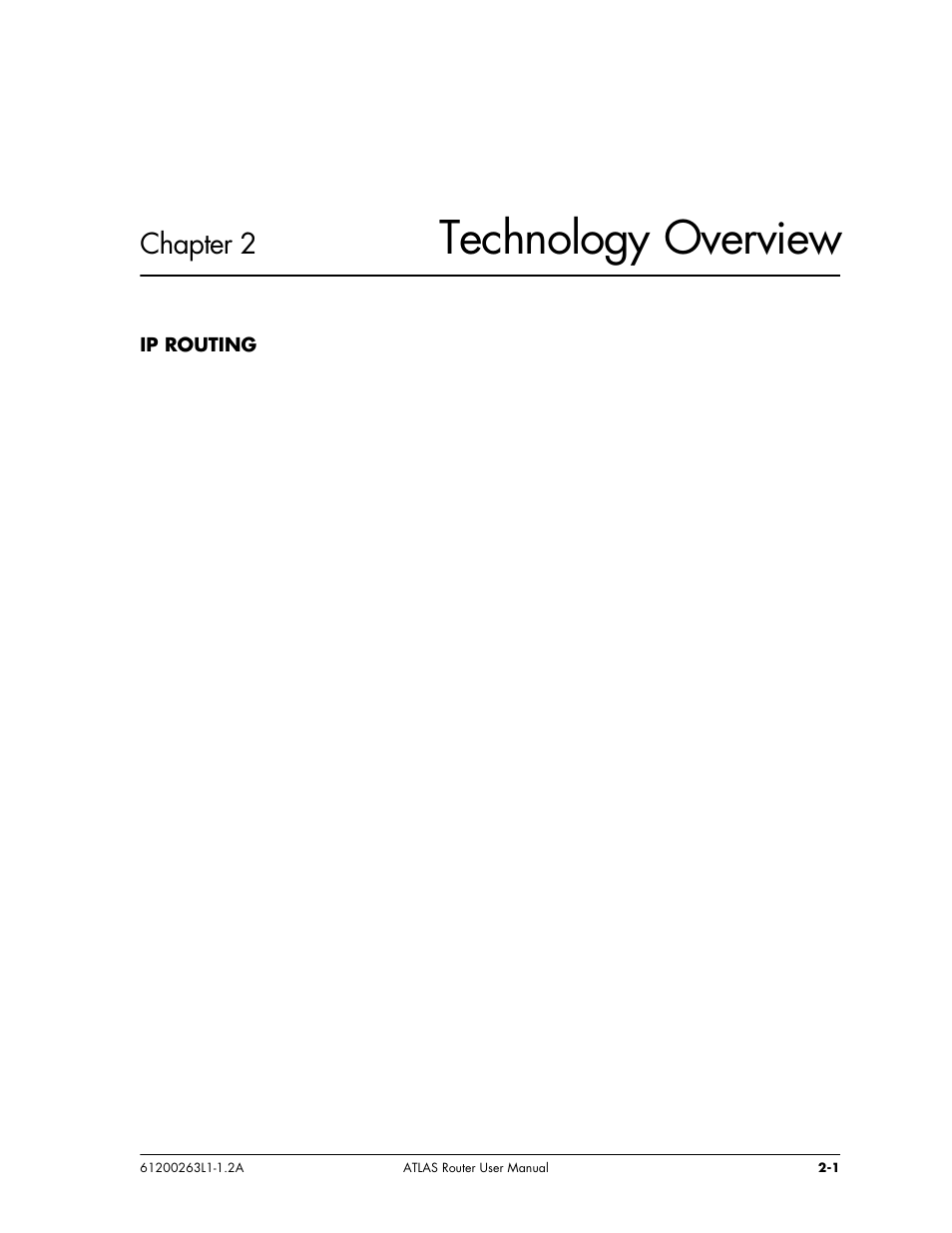 Technology overview, Chapter 2 | ADTRAN 1200263L1-1.2A User Manual | Page 9 / 33