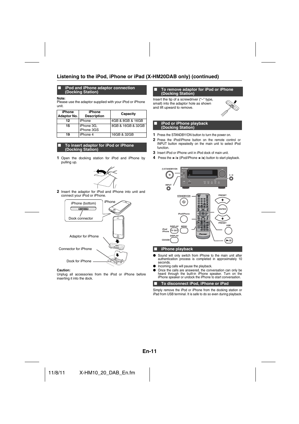 En-11 | Pioneer X-HM20DAB-K User Manual | Page 11 / 28