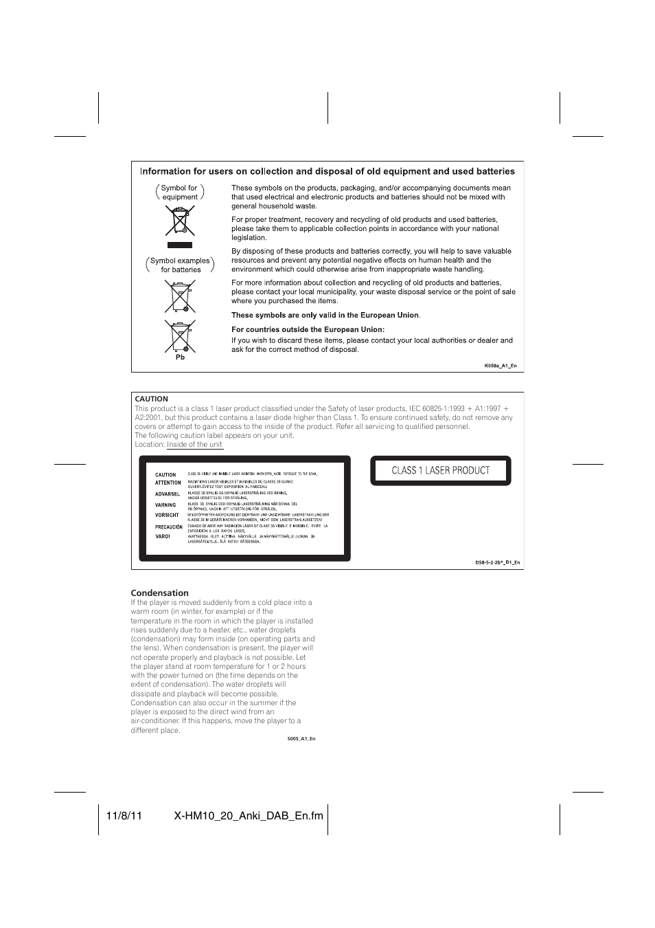 Pioneer X-HM20DAB-K User Manual | Page 3 / 28