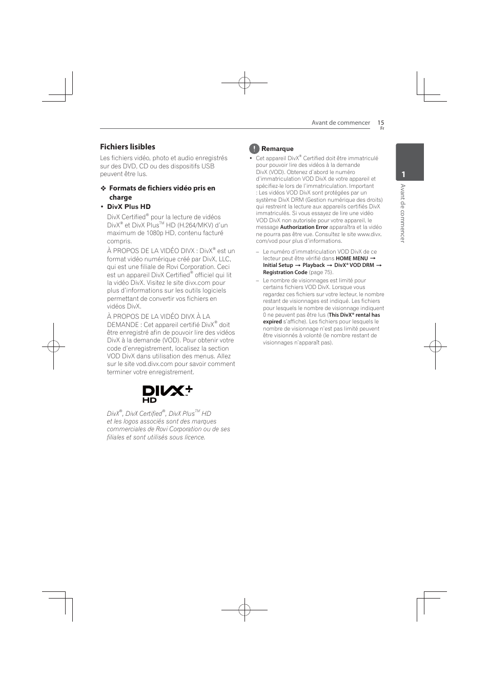 1fichiers lisibles | Pioneer MCS-FS131 User Manual | Page 109 / 576