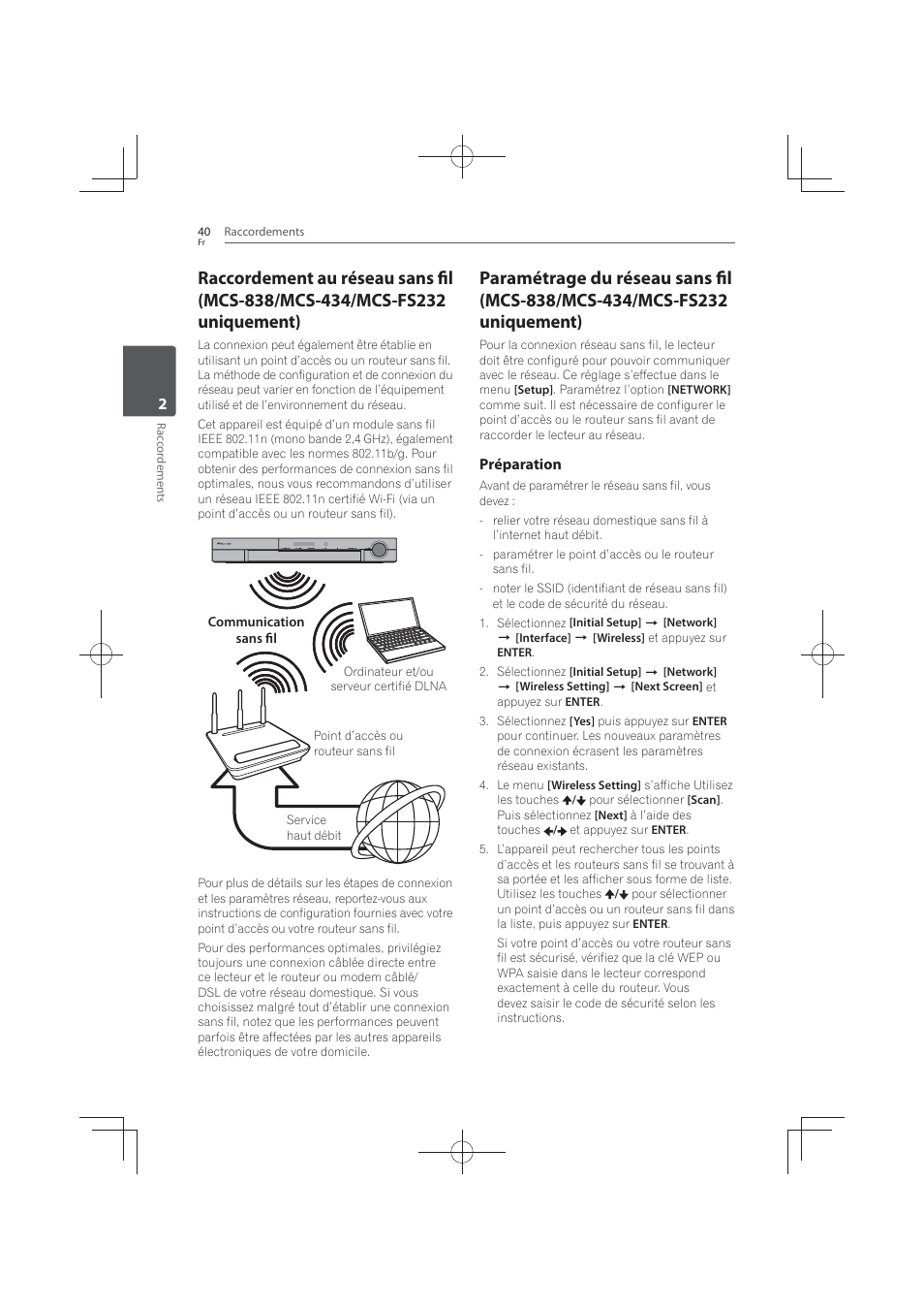 Préparation | Pioneer MCS-FS131 User Manual | Page 134 / 576