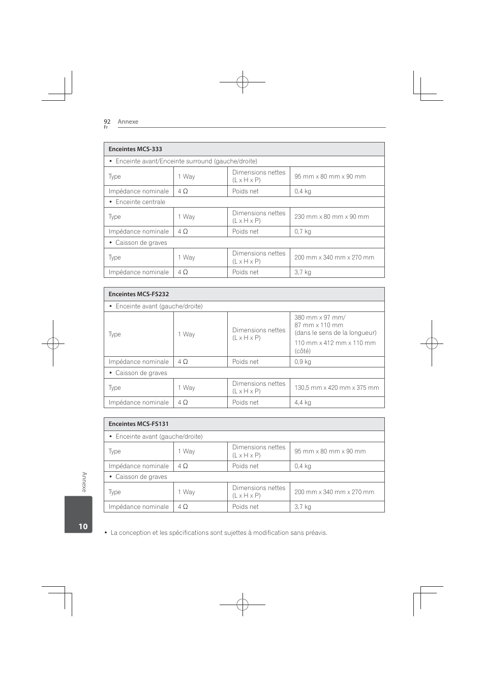 Pioneer MCS-FS131 User Manual | Page 186 / 576