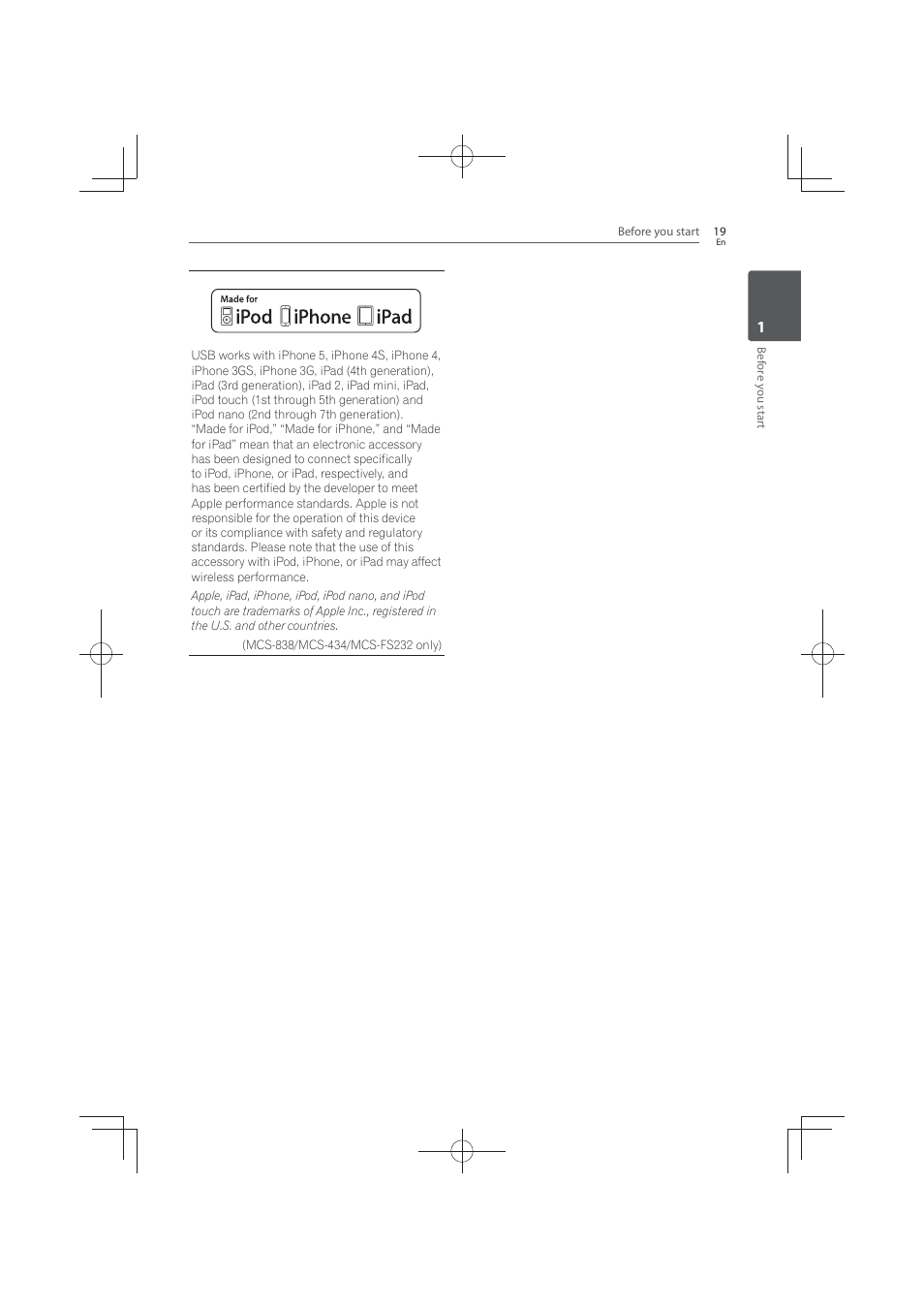 Pioneer MCS-FS131 User Manual | Page 19 / 576