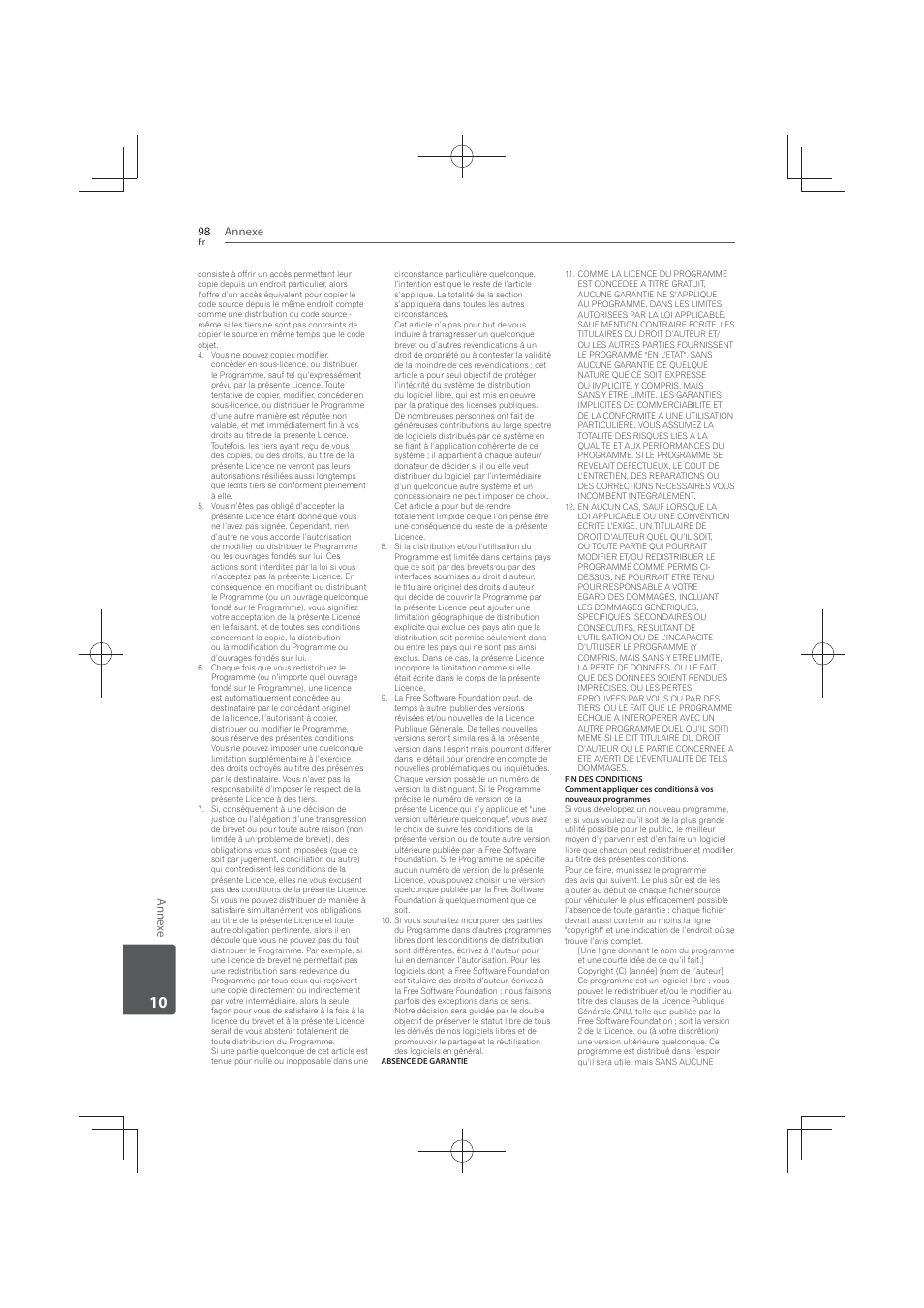 Annexe 98, Annex e | Pioneer MCS-FS131 User Manual | Page 192 / 576
