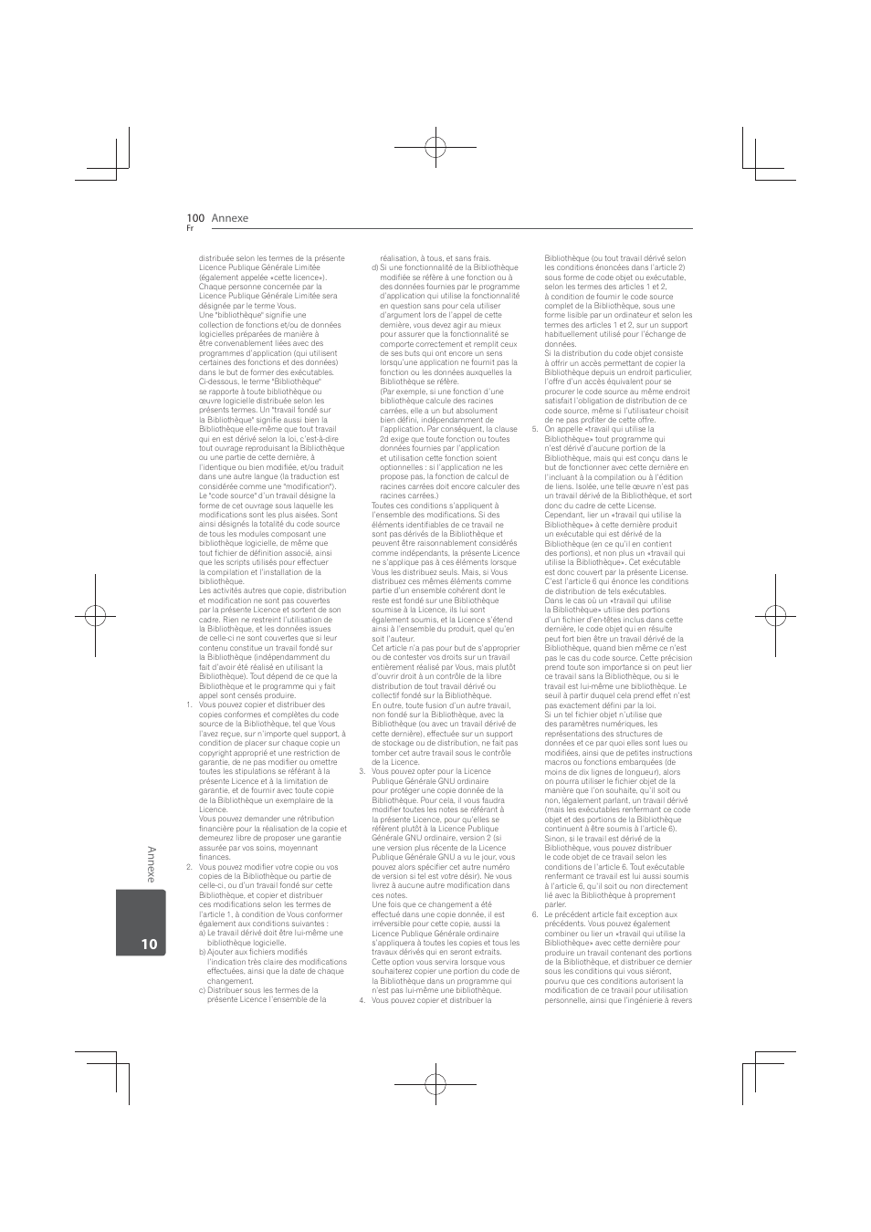 Annexe 100, Annex e | Pioneer MCS-FS131 User Manual | Page 194 / 576
