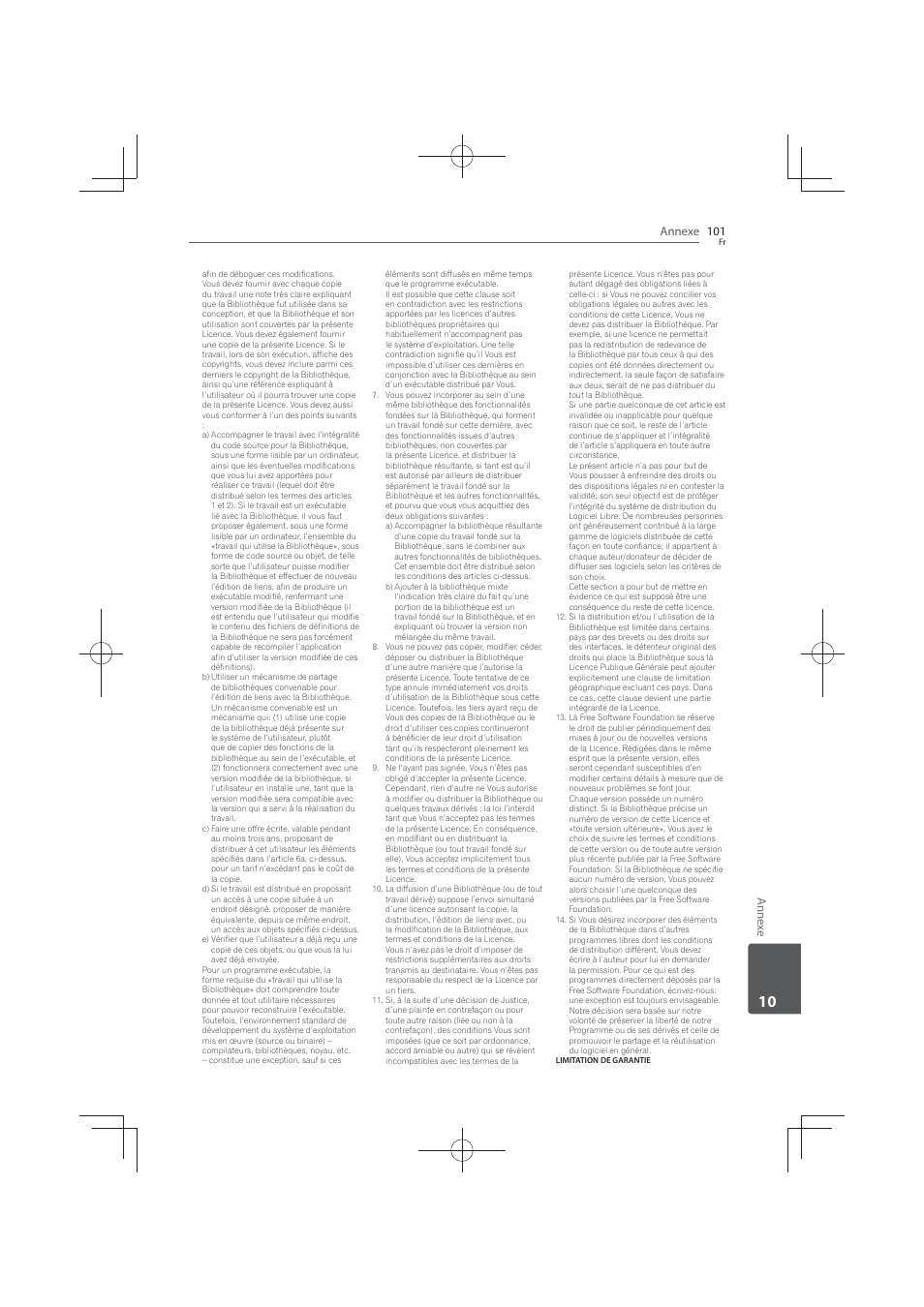 Annexe 101, Annex e | Pioneer MCS-FS131 User Manual | Page 195 / 576